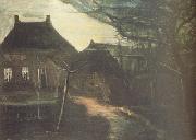 Vincent Van Gogh The Parsonage at Nuenen by Moonlight (nn04) Spain oil painting reproduction